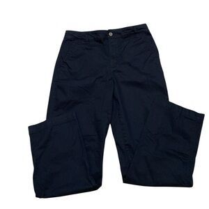 GAP Black Girlfriend Khaki Straight Leg Woman’s Pants, Size 10 Tall.